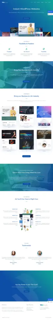 现代商务展示门户 - 商务服务 Elementor外贸独立站模板完整页面预览