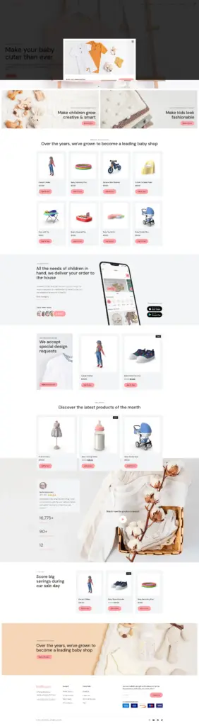 温馨亲子商城 - 玩具礼品 Elementor外贸独立站模板完整页面预览