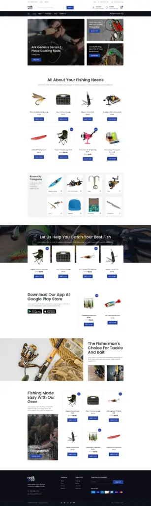 专业产品展示网站 - 运动户外 Elementor外贸独立站模板完整页面预览