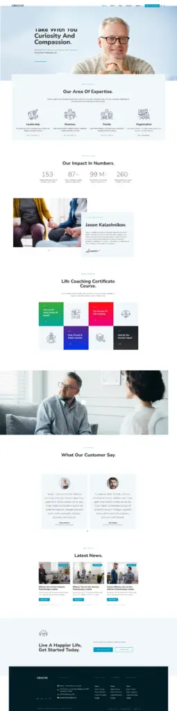 知性咨询服务 - 医疗健康服务 Elementor外贸独立站模板完整页面预览