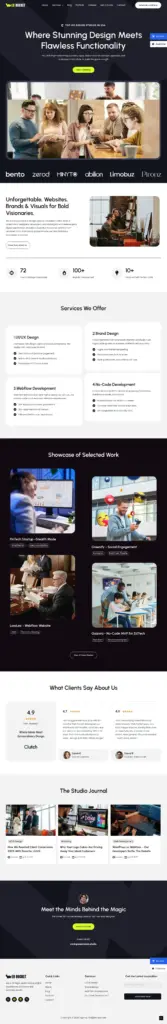 创意数字工坊 - 商务服务 Elementor外贸独立站模板完整页面预览