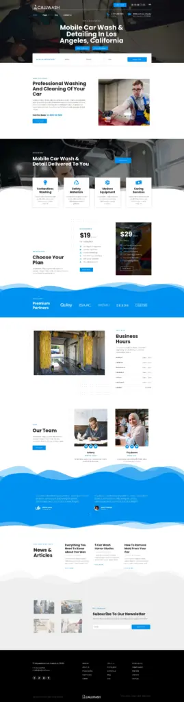 汽车服务专业展示 - WordPress Elementor外贸独立站模板完整页面预览