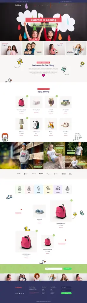 童趣潮流生活馆 - 玩具礼品 Elementor外贸独立站模板完整页面预览