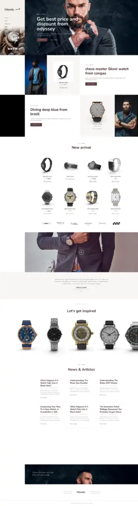 精致商品画廊 - 软件与信息服务 Elementor外贸独立站模板完整页面预览