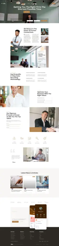 商务服务解决方案 - 商务服务 Elementor外贸独立站模板完整页面预览