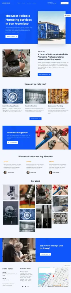 本地服务专业展示 - WordPress Elementor外贸独立站模板完整页面预览